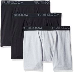 Fruit Of The Loom Mens Breathable 3-Pack Boxer Brief