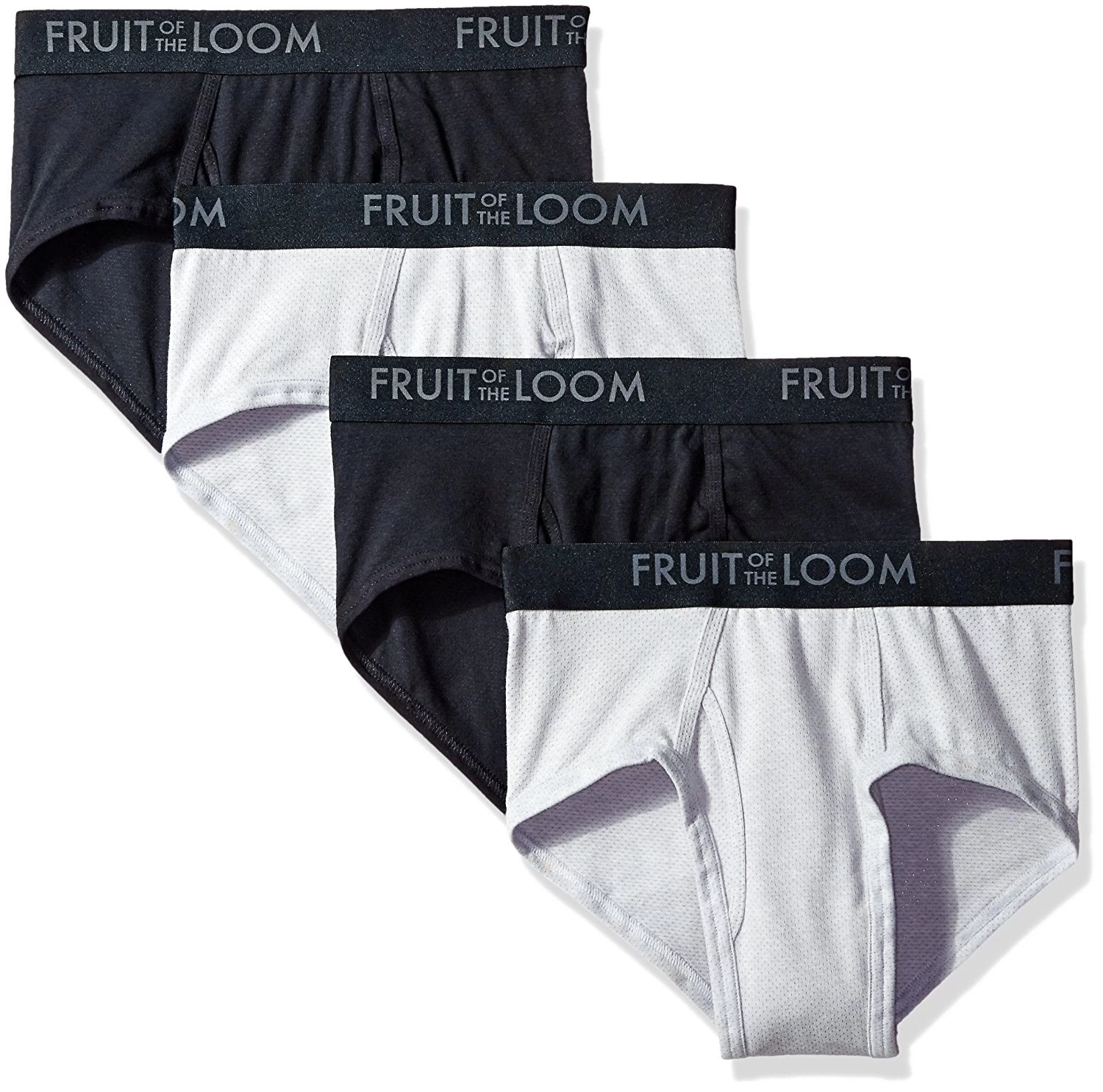 Fruit Of The Loom Mens Breathable 4-Pack Briefs 3 Fruit Of The Loom Mens Breathable 4-Pack Briefs