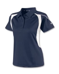 Champion Double Dry Colorblock Women's Polo Shirt -Outfit Fashion Shop CHP CH317 NavyWhite