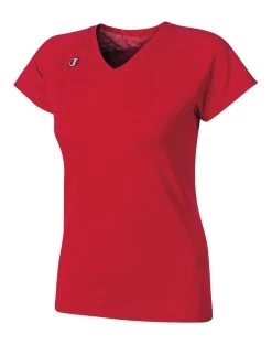Champion Cap-Sleeve Stretch Women's Lacrosse/Field Hockey Jersey -Outfit Fashion Shop CHP CL327 Scarlet