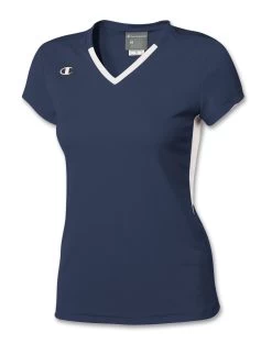 Champion Champion Double Dry Cap-Sleeve Women's Jersey -Outfit Fashion Shop CHP CN289 NavyWhite 9f629ad8 eb30 4fc2 8ecd 759f658ac896