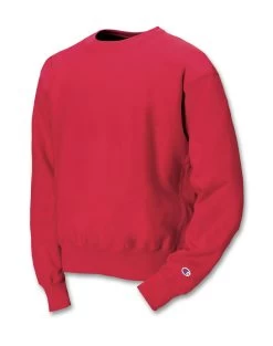 Champion Mens Reverse Weave Crew -Outfit Fashion Shop CHP CS1049 Scarlet
