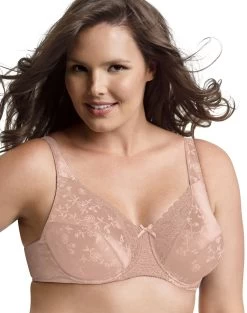 Playtex Secrets Floral Underwire Bra -Outfit Fashion Shop EBY 13022 GoldenCocoa