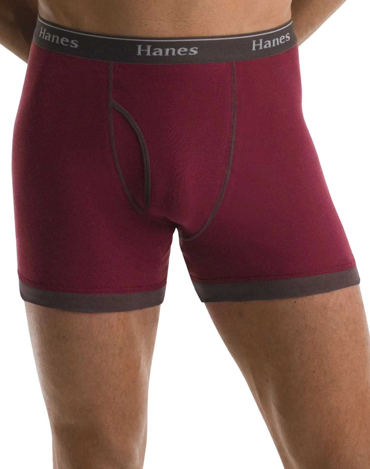 Hanes Classics Fashion Ringer Boxer Briefs 4 Pack 5 Hanes Classics Fashion Ringer Boxer Briefs 4 Pack - Image 3