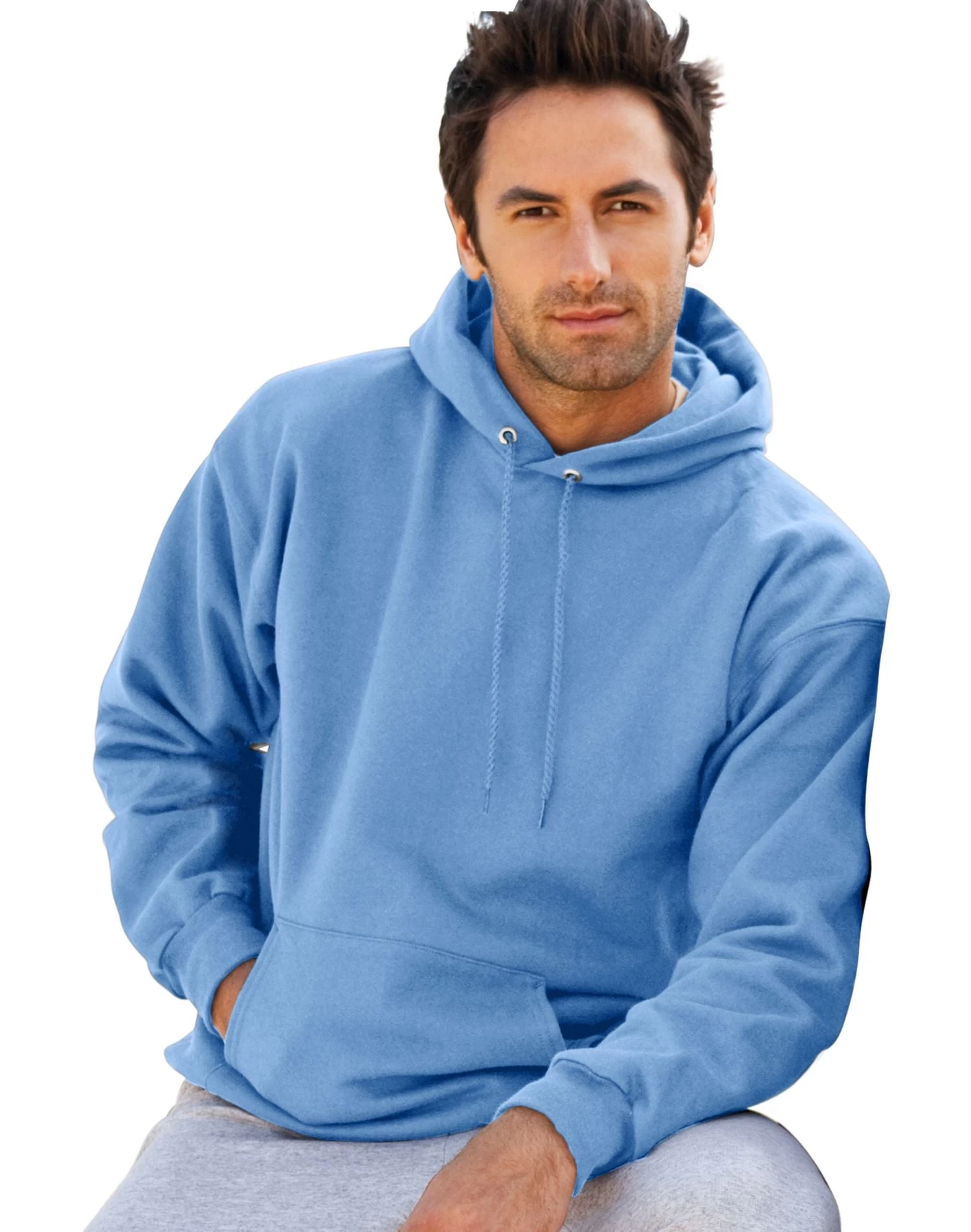 Hanes Ultimate Cotton Pullover Fleece Men's Hood 10 Oz 6 Hanes Ultimate Cotton Pullover Fleece Men's Hood 10 Oz - Image 4