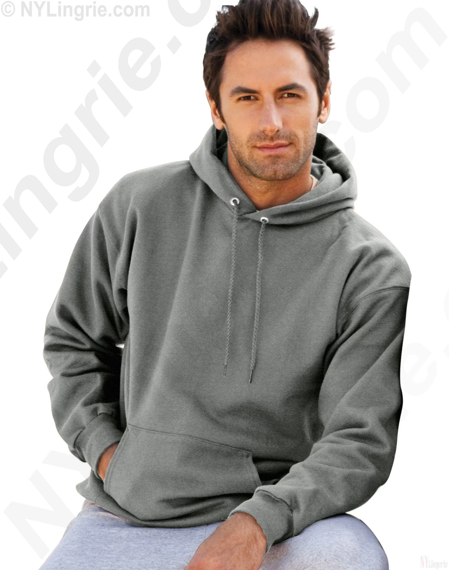 Hanes Ultimate Cotton Pullover Fleece Men's Hood 10 Oz 7 Hanes Ultimate Cotton Pullover Fleece Men's Hood 10 Oz - Image 5