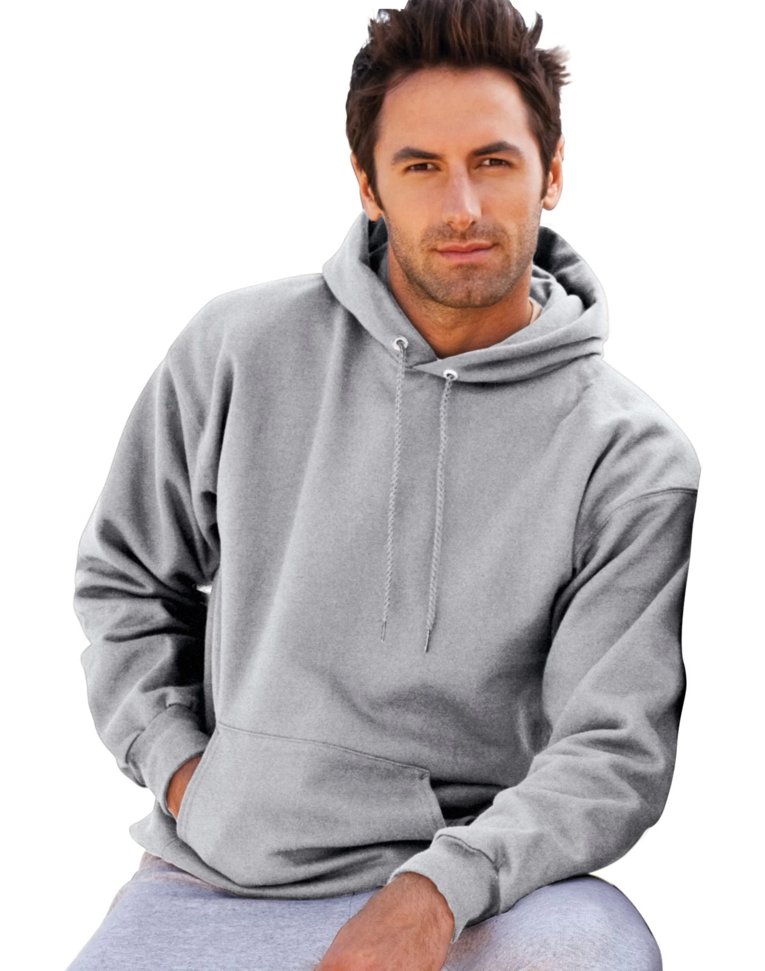 Hanes Ultimate Cotton Pullover Fleece Men's Hood 10 Oz 18 Hanes Ultimate Cotton Pullover Fleece Men's Hood 10 Oz - Image 16