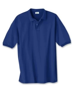 Hanes Cotton-Blend Jersey Men's Polo -Outfit Fashion Shop EBY HX054 DeepRoyal