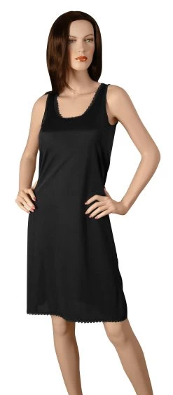 Gemsli Classica, Nylon Full Slip With Tiny Lace, Cling Free -Outfit Fashion Shop FK400 BLK 5c3a656e 6740 4f4a 87e5 90c8ba32a558