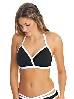 Freya Womens Back To Black Soft Cup Triangle Bikini Top