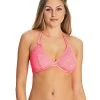 Freya Womens Sundance Underwire Bandless Halter Bikini Top -Outfit Fashion Shop FREYA SWIM SUNDANCE FLAMINGO UW BANDLESS HALTER BIKINI TOP AS3971 F TRADE 3000 HS17