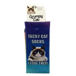 K. Bell Women`s Crew Socks Grumpy Cat -Outfit Fashion Shop GCWF15H010 01