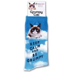 K. Bell Women`s Crew Socks Grumpy Cat -Outfit Fashion Shop GCWF16H008 01 20Keep 20Calm