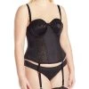 Goddess Adelaide Women`s Plus-Size Underwired Basque -Outfit Fashion Shop GD6662 Black