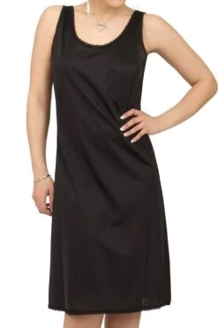 Gemsli Classica, Nylon Full Slip With Tiny Lace, Cling Free