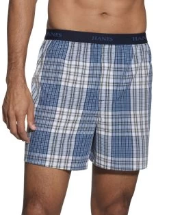 Hanes Classics Men's TAGLESS Boxer With Comfort Flex Waistband 5-Pack