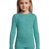 Hanes Girls Space Dye Crewneck