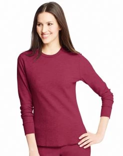 Hanes Women`s X-Temp Thermal Crew 27 Hanes Women`s X-Temp Thermal Crew -Outfit Fashion Shop HBI 25455 Carmine 2e65024e d519 4c4c a9e8 02e41060768c