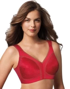 Playtex Women's 18 Hour Original Comfort Strap Bra #4693 -Outfit Fashion Shop HBI 8267 DeepRedIcing