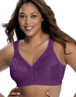 Playtex Women's 18 Hour Original Comfort Strap Bra #4693 -Outfit Fashion Shop HBI 8267 PlumMajestic
