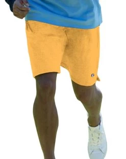 Champion Long Mesh Men's Shorts With Pockets -Outfit Fashion Shop HBI C81622 TeamGold
