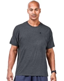 Champion Big & Tall Men`s Short Sleeve Jersey Tee 24 Champion Big & Tall Men`s Short Sleeve Jersey Tee -Outfit Fashion Shop HBI CHB305 CharcoalHeather