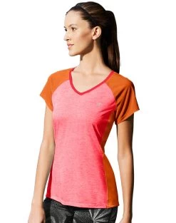 Champion Vapor Women`s Marathon Tee -Outfit Fashion Shop HBI CW0566 NeonFlareHeatherOrangeWedge