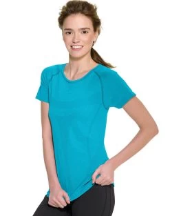 Champion Women`s PowerTrain PowerFlex Tee 26 Champion Women`s PowerTrain PowerFlex Tee -Outfit Fashion Shop HBI CW7388 HotTurquoiseHeather