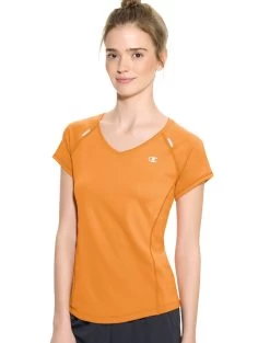 Champion Women`s PerforMax Tee -Outfit Fashion Shop HBI CW7400 ClementineSun