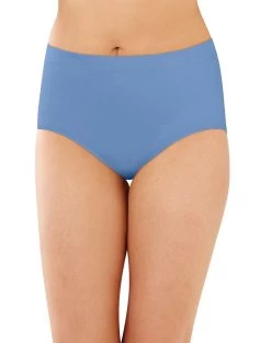 Bali Womens Comfort Revolution Microfiber Brief, 3-Pack -Outfit Fashion Shop HBI DFAK88 IntheNavyHotSpringsBlueSpearmintDot