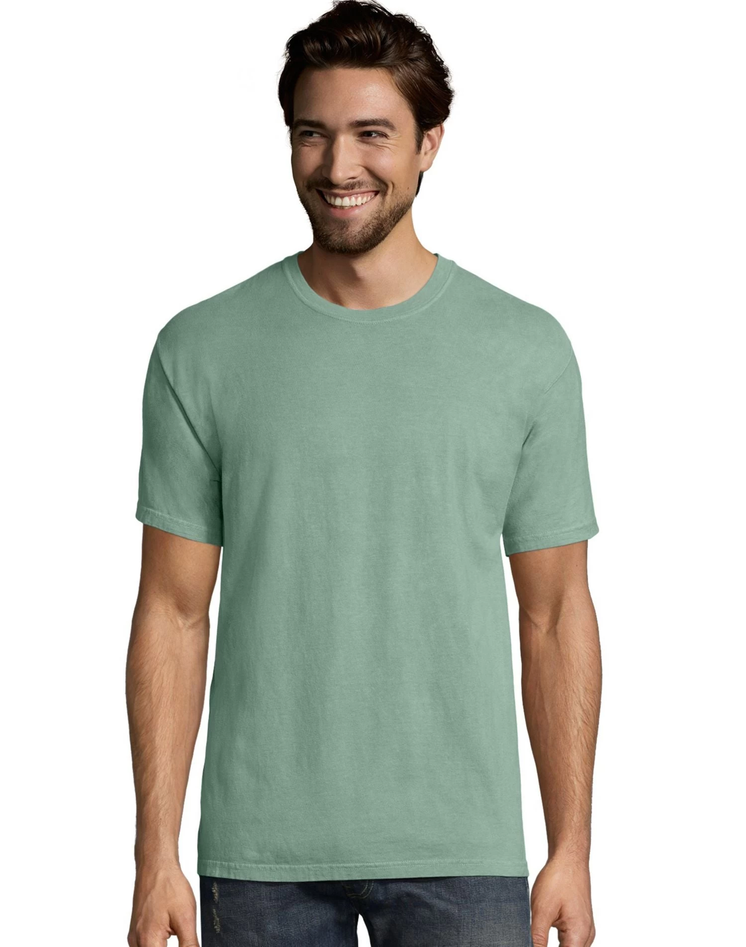 Hanes Big Mens ComfortWash Garment Dyed Short Sleeve Tee 9 Hanes Big Mens ComfortWash Garment Dyed Short Sleeve Tee - Image 7