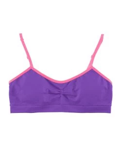 Hanes Girls` Seamless Molded Cup Wirefree Bra -Outfit Fashion Shop HBI H189 SpringPurplePopPink