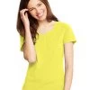 Hanes X-Temp Women`s V-Neck T-Shirt -Outfit Fashion Shop HBI H42V0 NeonLemonHeather