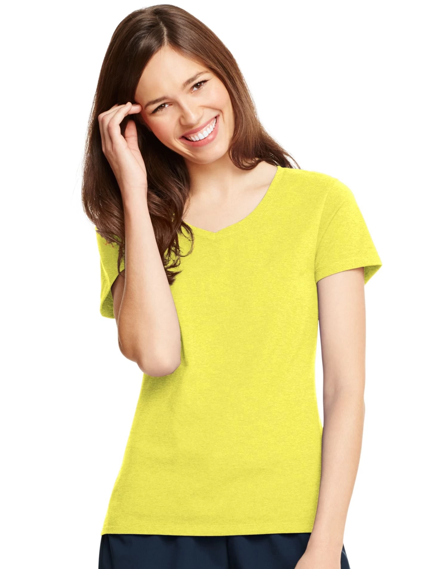 Hanes X-Temp Women`s V-Neck T-Shirt 3 Hanes X-Temp Women`s V-Neck T-Shirt