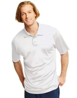 Hanes Cool DRI Men`s Sportshirt -Outfit Fashion Shop HBI H4800 White