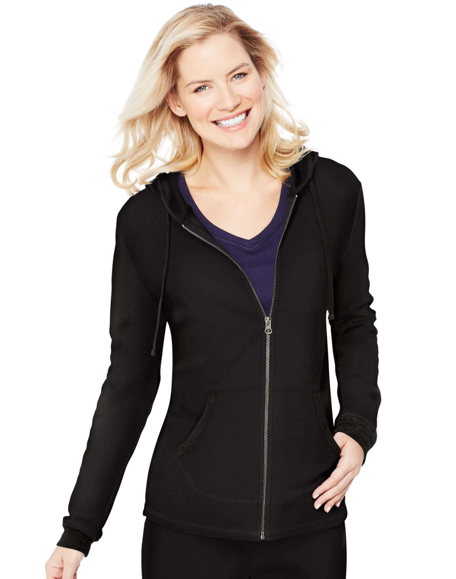 Hanes Womens French Terry Zip Hoodie 3 Hanes Womens French Terry Zip Hoodie