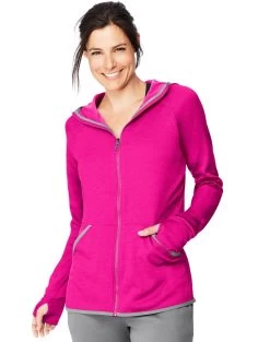 Hanes Womens Sport™ Performance Fleece Zip Up Hoodie 14 Hanes Womens Sport™ Performance Fleece Zip Up Hoodie -Outfit Fashion Shop HBI HO4873 FreshBerryHeather