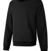 Hanes Girls` ComfortSoft EcoSmart Crewneck Sweatshirt 1 Hanes Girls` ComfortSoft EcoSmart Crewneck Sweatshirt -Outfit Fashion Shop HBI KK268 Black
