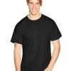 Hanes Mens ComfortBlend EcoSmart 4-Pack Crewneck T-Shirts 1 Hanes Mens ComfortBlend EcoSmart 4-Pack Crewneck T-Shirts -Outfit Fashion Shop HBI O51704 Black
