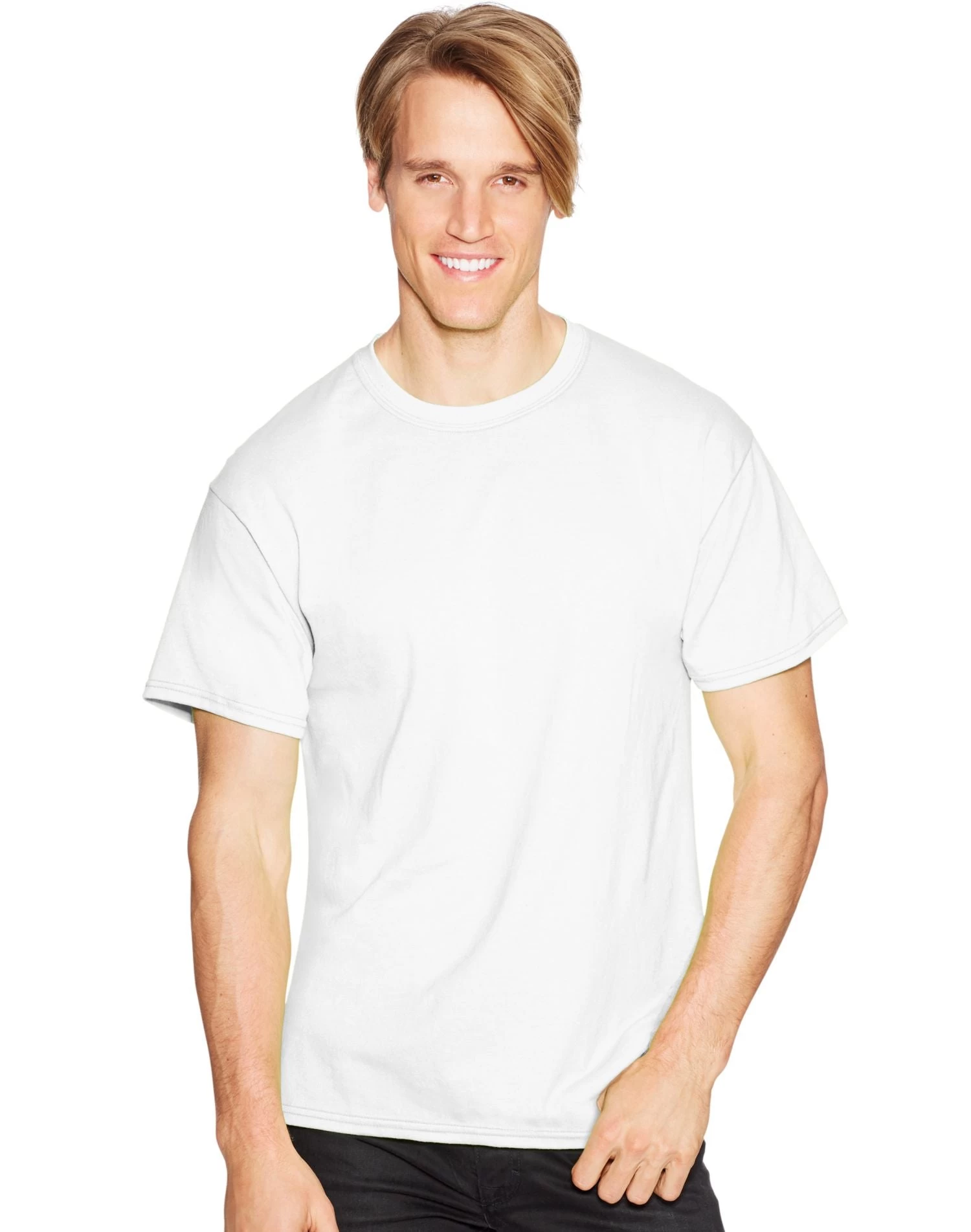 Hanes Mens ComfortBlend EcoSmart 4-Pack Crewneck T-Shirts 13 Hanes Mens ComfortBlend EcoSmart 4-Pack Crewneck T-Shirts - Image 11