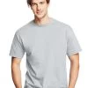 Hanes Mens ComfortSoft 4-Pack Crewneck T-Shirts -Outfit Fashion Shop HBI O5280 Ash