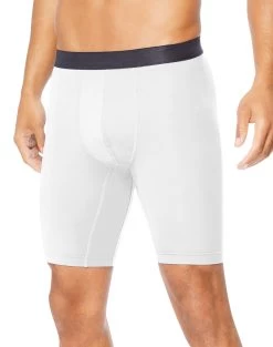 Hanes Mens Sport Performance Compression Shorts 18 Hanes Mens Sport Performance Compression Shorts -Outfit Fashion Shop HBI O5940 TrueWhiteEbony