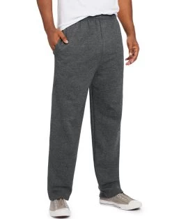 Hanes Mens Comfort Soft Eco Smart Fleece Sweatpants -Outfit Fashion Shop HBI O5995 CharcoalHeather