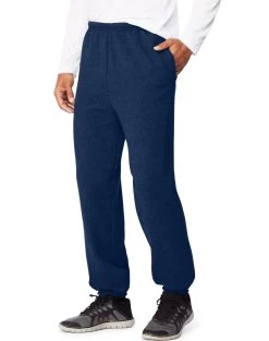 Hanes Mens Sport Ultimate Cotton Fleece Sweatpants With Pockets -Outfit Fashion Shop HBI OF360 Navy