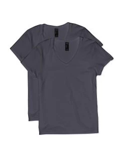 Hanes Womens Lightweight Nano-T Short Sleeve V-neck Tee 2-Pack -Outfit Fashion Shop HBI OS04V2 VintageBlack d32cce4a c77d 4939 8b0e 5cf87b2f1cd1
