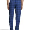 Hanes Mens Thermal Waffle Knit Jogger Pants -Outfit Fashion Shop HBI PC1027 Blue