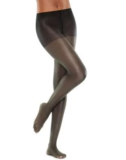 Hanes Womens Perfect Nudes™ Run Resistant Tummy Control Girl Short Hosiery -Outfit Fashion Shop HBI PN0001 TrueBlack