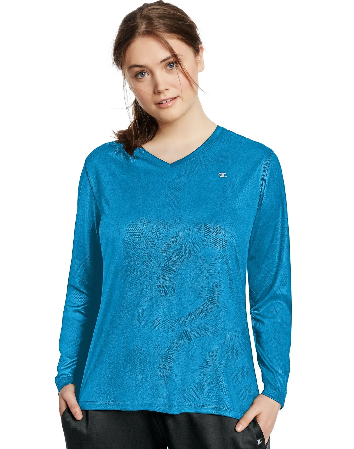 Champion Women`s Vapor Plus Long-Sleeve Tee 7 Champion Women`s Vapor Plus Long-Sleeve Tee - Image 5