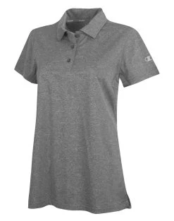 Champion Vapor® Women`s Short Sleeve Polo -Outfit Fashion Shop HBI RCV70 SlateGreyHeather