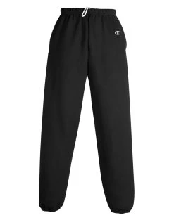 Champion Cotton Max Men`s Fleece Pant -Outfit Fashion Shop HBI RP210 Black